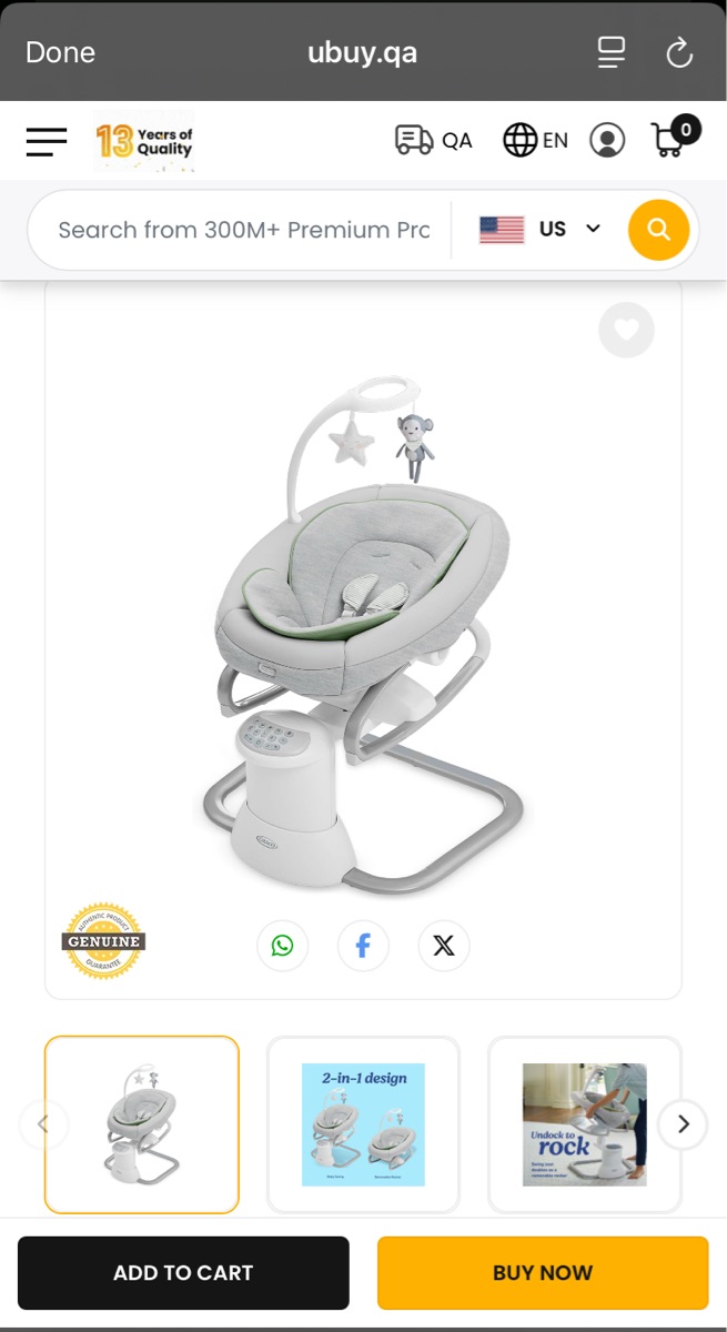 Graco “Soothe My Way” 2-in-1 Swing & Rocker - Image 1