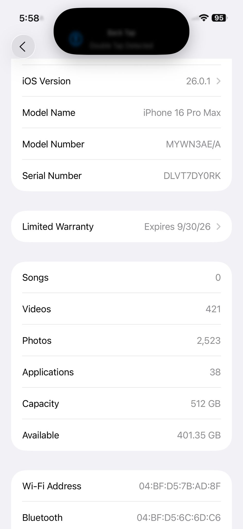 I phone 16 pro max 512 GB - Image 1