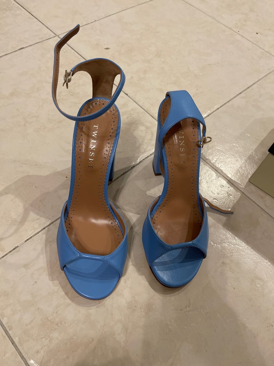 Twinset blue sandals /shoes New size 38 - Image 2