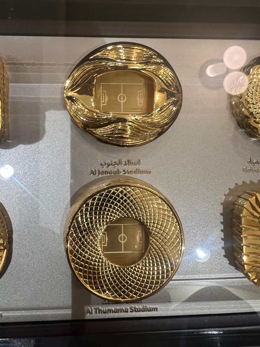 Qatar 8 stadiums Gold plate set - Image 12