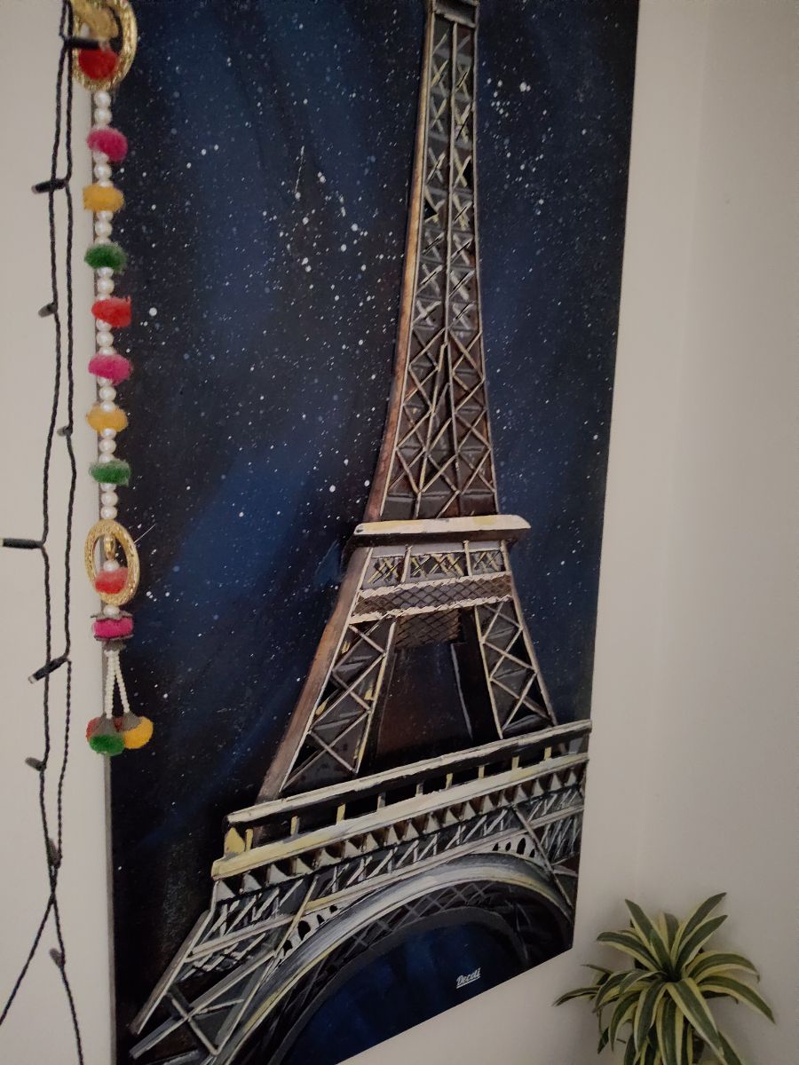 Big metal art decor Eiffel tower, full metal - Image 3