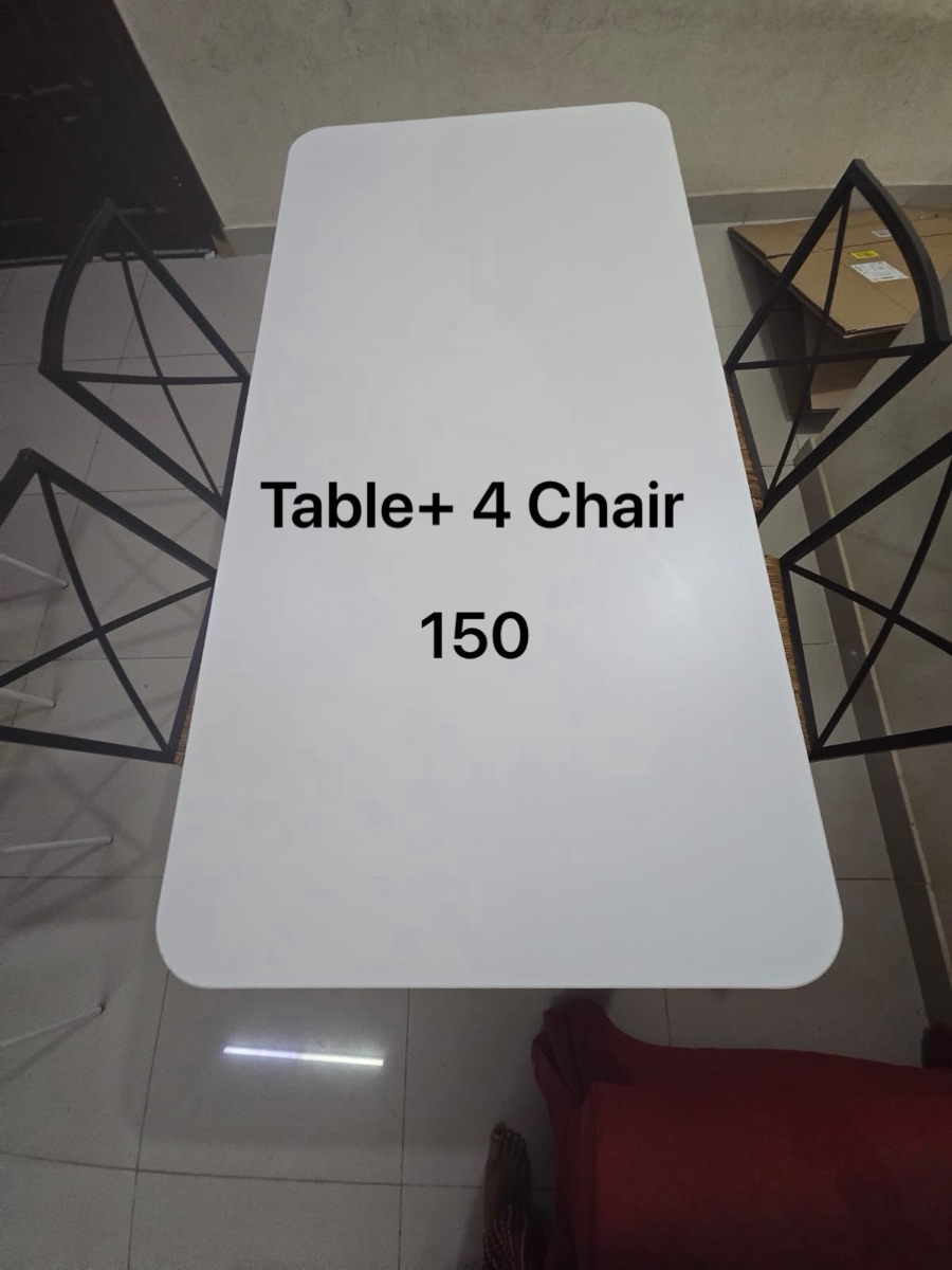 IKEA TABLE WITH CHAIR & 3 DOOR WARDROBE - Image 7