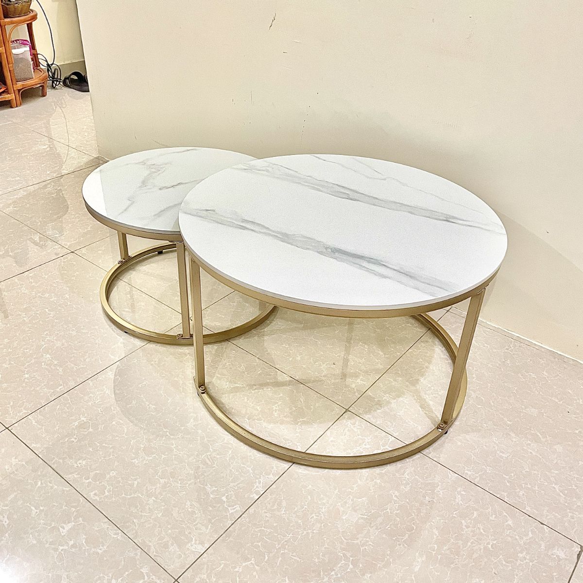 Coffee table, side table, marble table, furniture, sintered slate table - Image 1