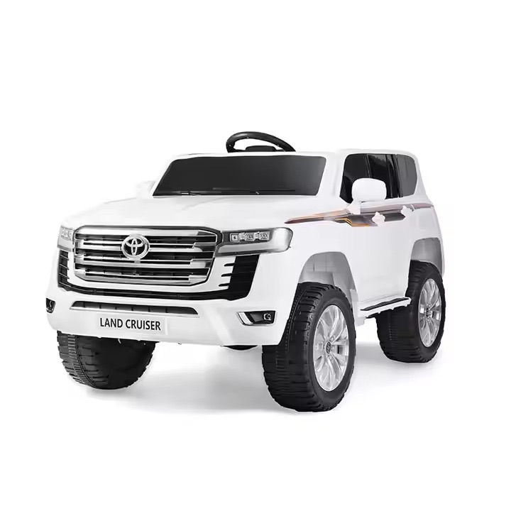 Big Land Cruiser Chargable Electric Cars With Leather Seat and Eva Tyre with 12V7Ah Battery 4 Motor LC300 with Bluetooth and Remote Control under Parental Guidance (Suitable For Above 2+ Age Group Kids) - Image 1