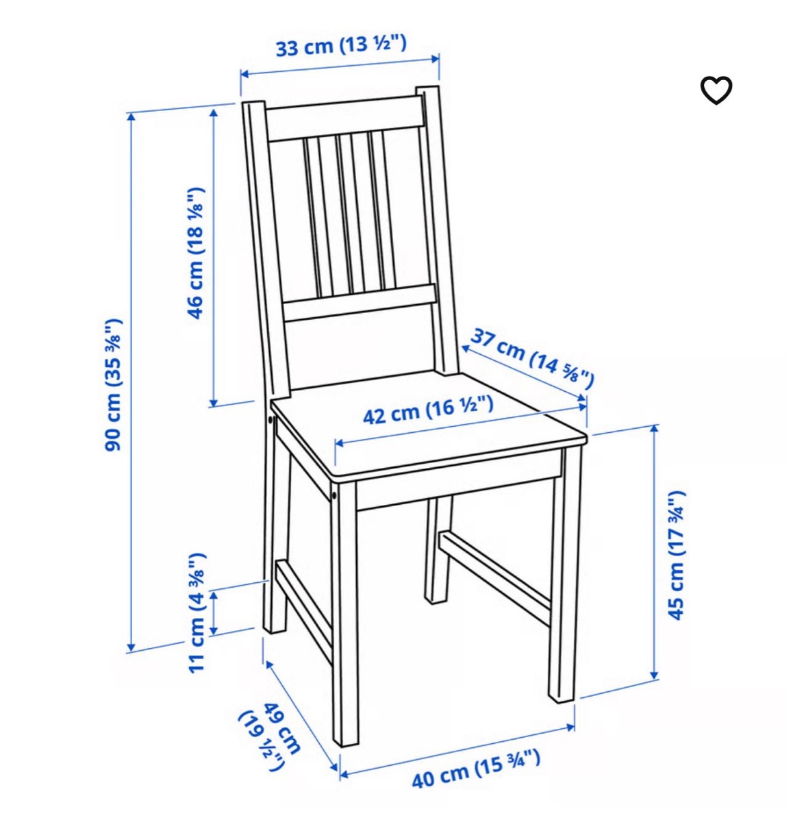 Ikea Dining table with 3 chairs - Image 2