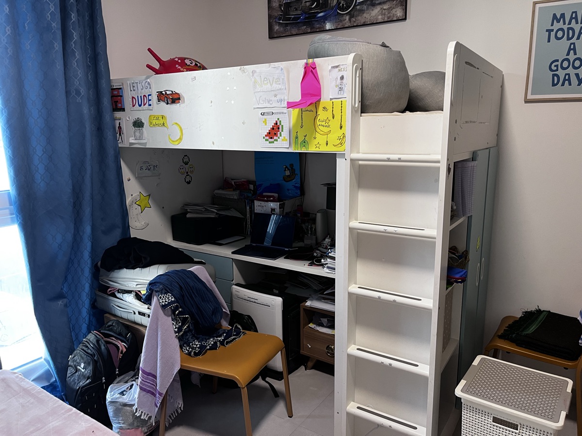 IKEA Kids Bunker Bed with Cabinet and Desk and Ladder - Image 2