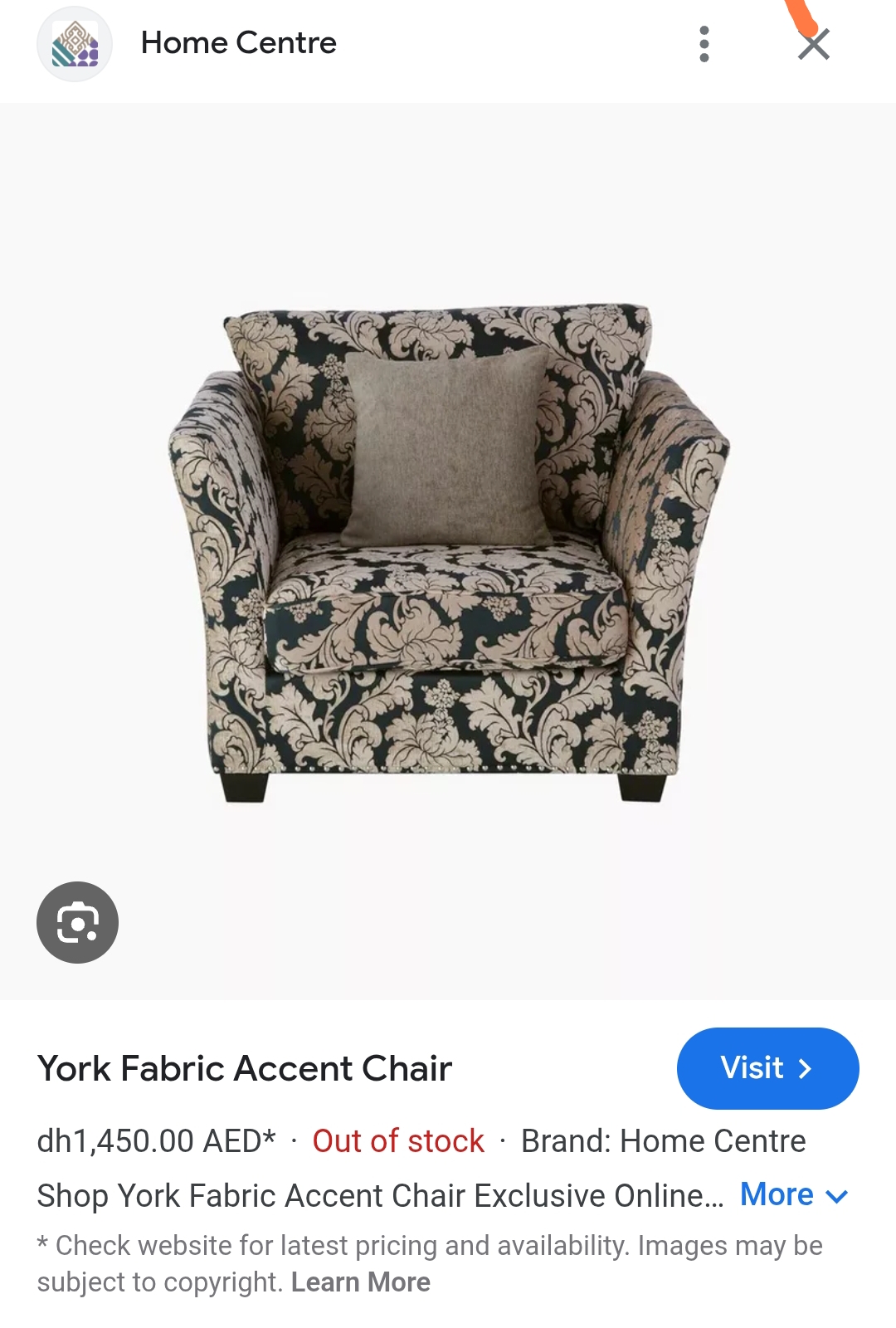 For sale Home center 2 single sofa York fabric accent. - Image 3
