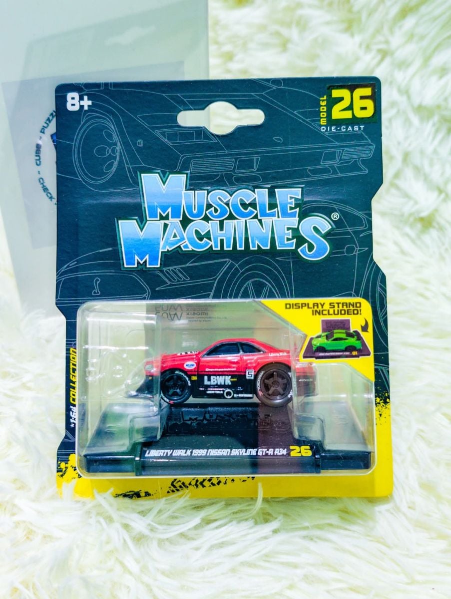 Muscle Machines - Car Diecast - Ferrari F40 & LBWK R34 - Image 2