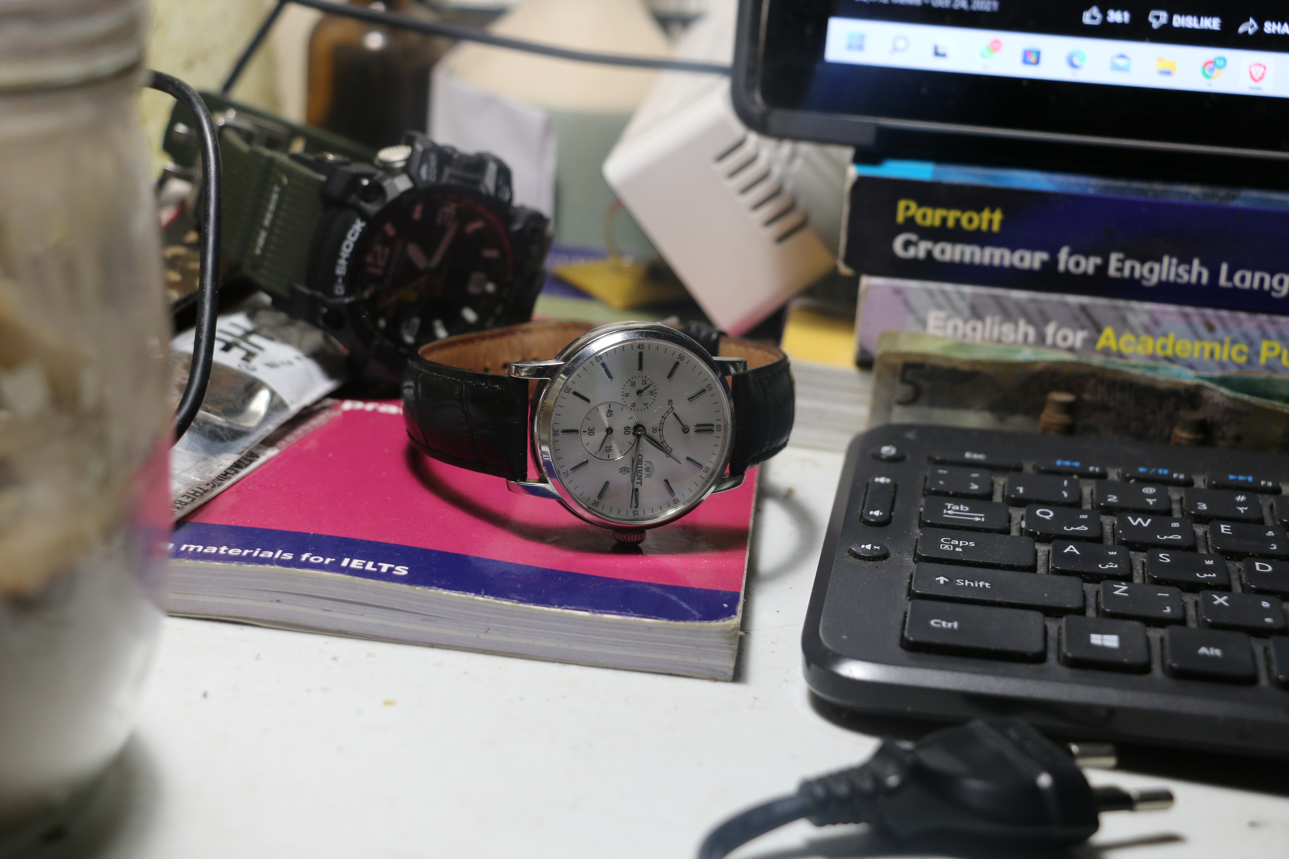 Orient Sapphire crystal High End analogue dater power reserve Japan Made - Image 13