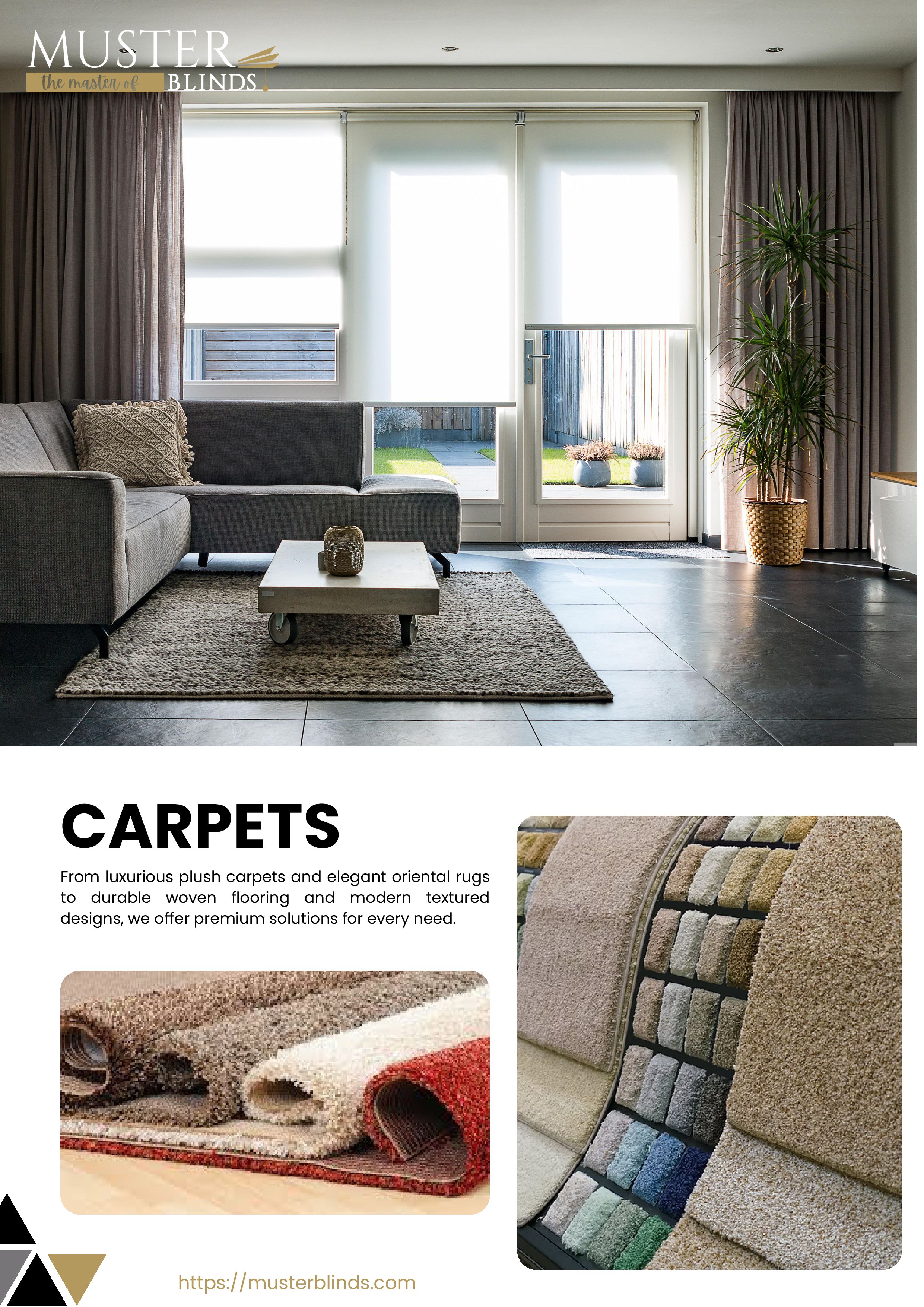 BLINDS, CURTAINS, WALLPAPER, CARPET AND SOFA SET - Image 10