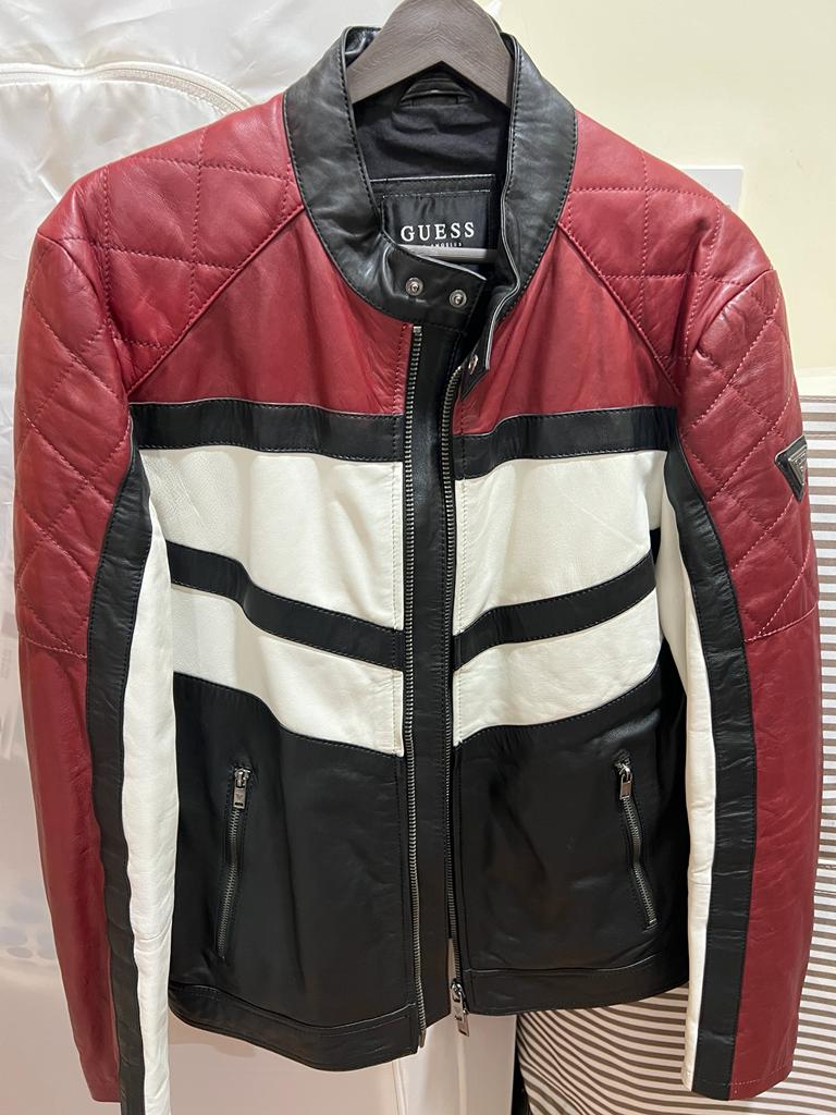Original Guess Leather Jacket (Brand New) Medium Size - Branded Leather Jacket - Image 1
