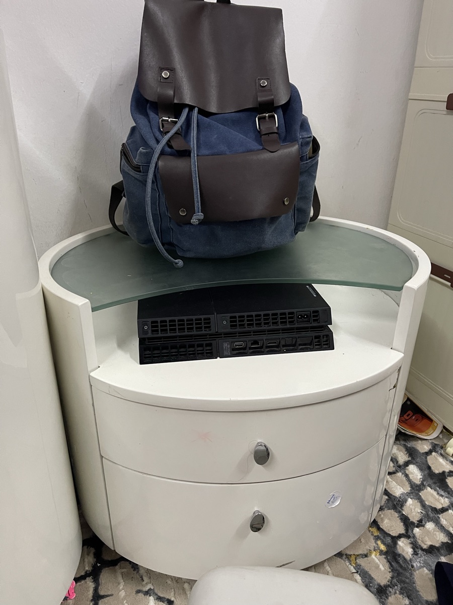 Dressing table with 2 side table - Image 3
