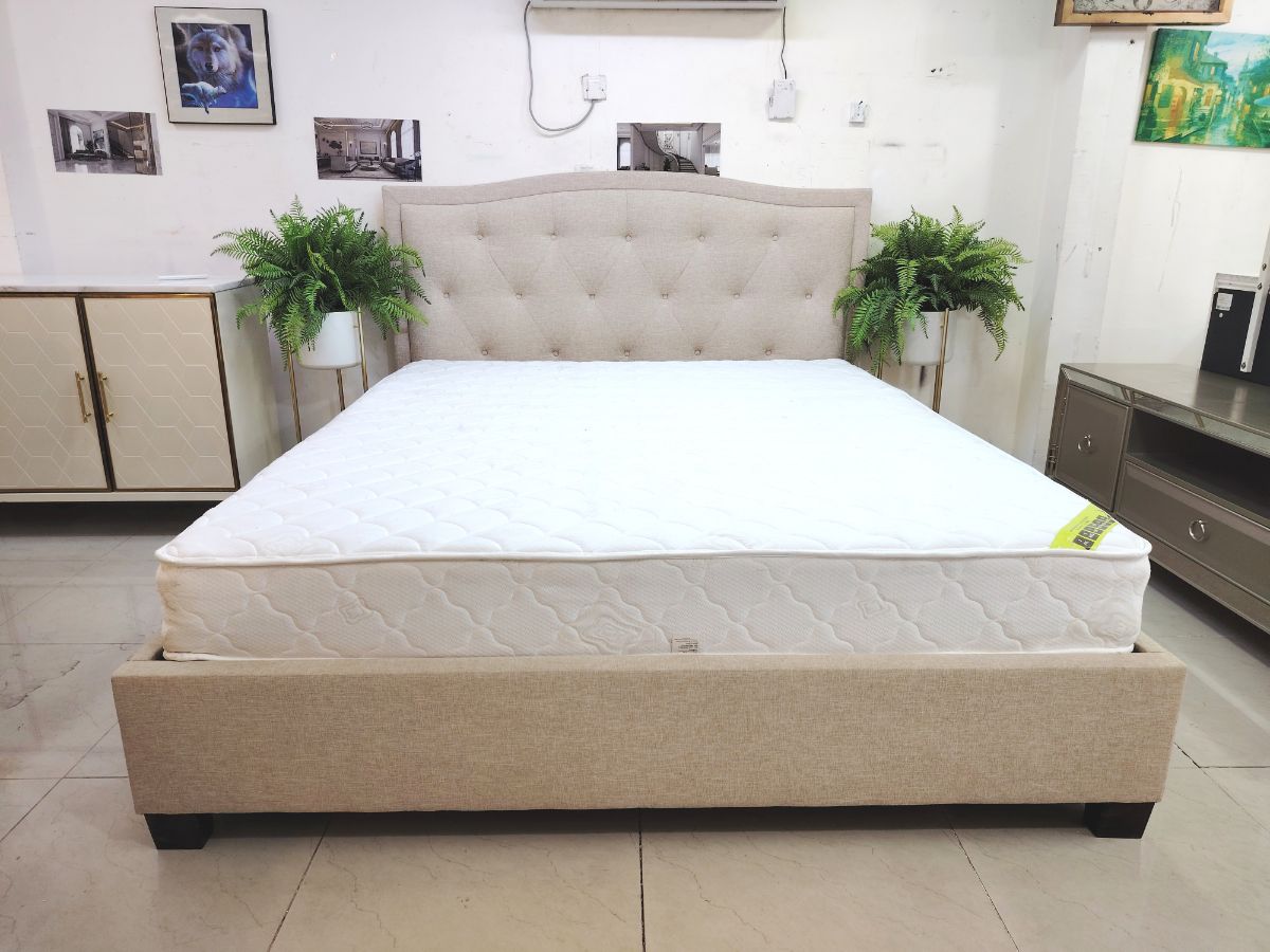 For Sale HomeChanter King Size Bed & Mertss 180/200 C.M Very Excellent Condtion If You Want Plz Call & Whatapps Me 72107930 - Image 2