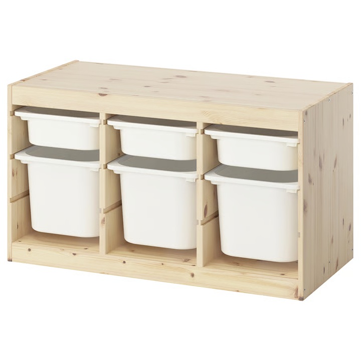 IKEA - Storage combination with 3 boxes - 200 QAR - Image 3