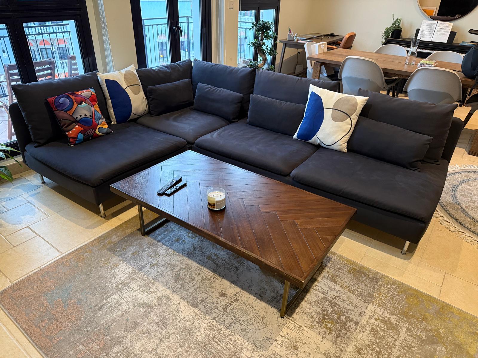  Sofa L Shape Dark grey good as new - Ikea - Image 4
