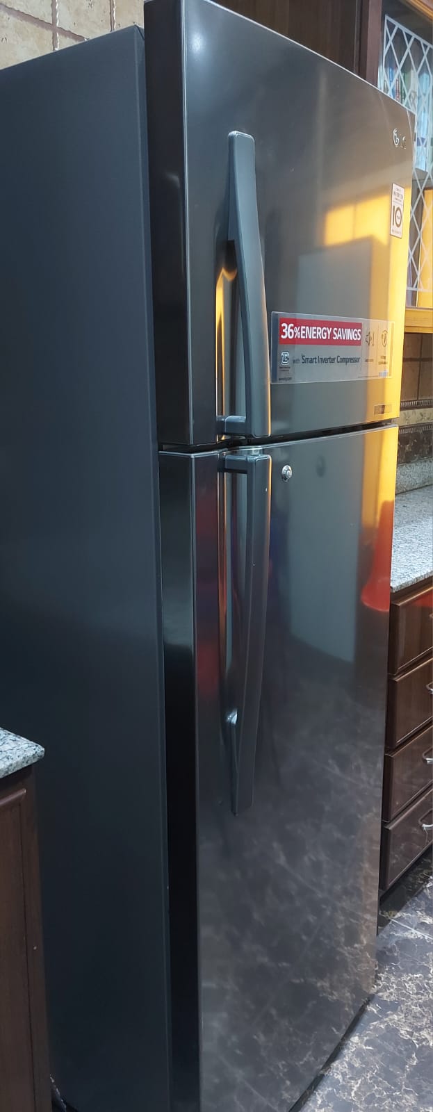 LG Double Door Fridge, 420 L, Urgent Sale, QAR 950/- (Actual Price 1699/-) - Image 2