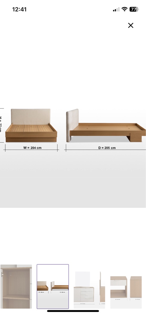 5-Piece King Bedroom Set - 180x200 cm - Image 1