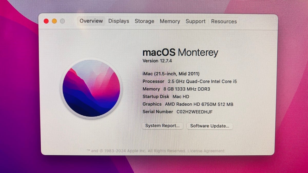 Apple imac 21.5 Desktop Computer - Image 1