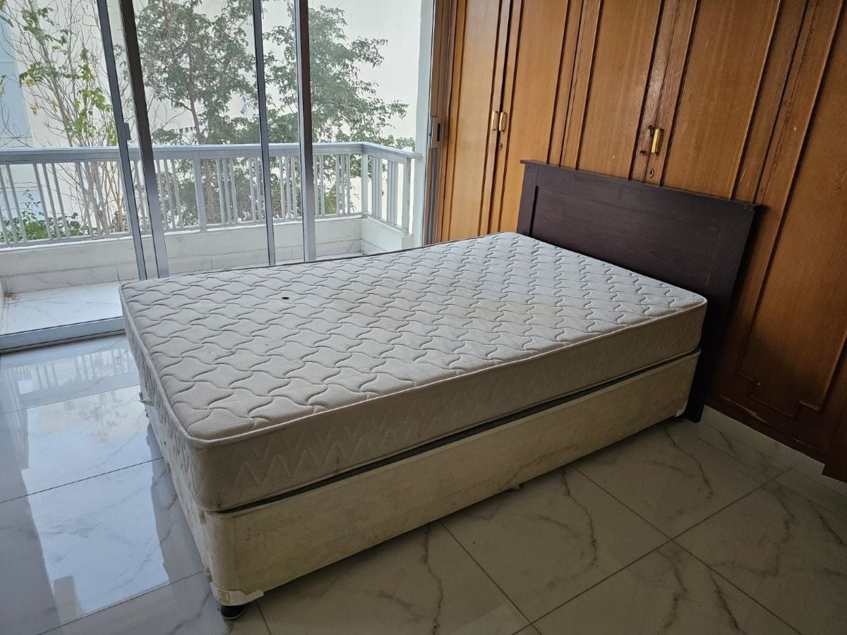 120cm bed frame with mattress - Image 3