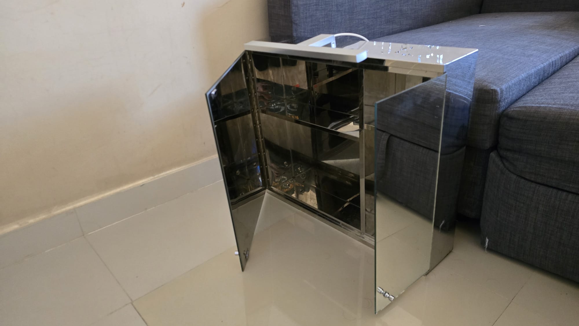 Mirror Wall Mounted Stainless Steel Cabinet for sale - Image 1