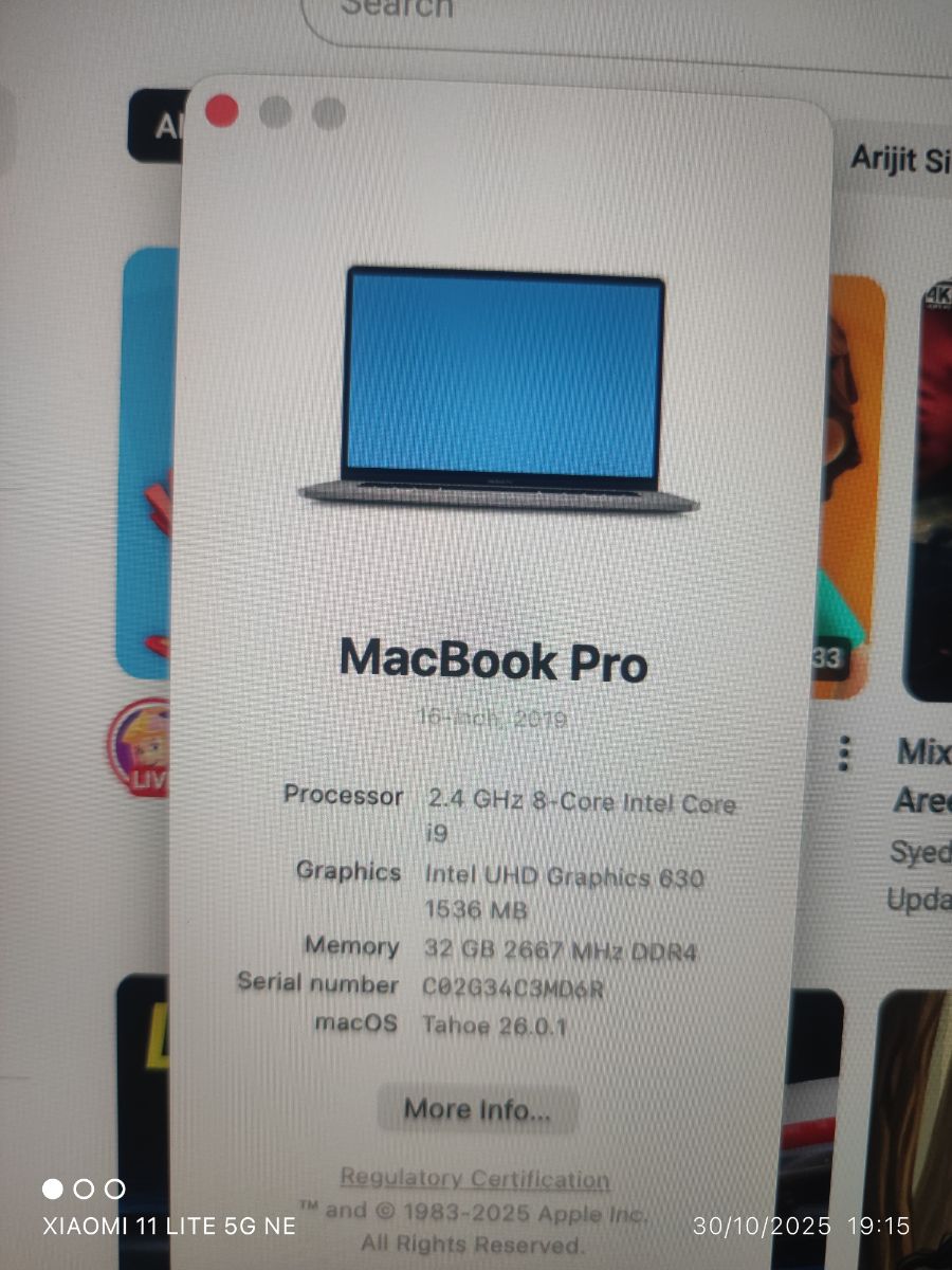 Macbook pro 16 inch i9 processor with touch bar - Image 4