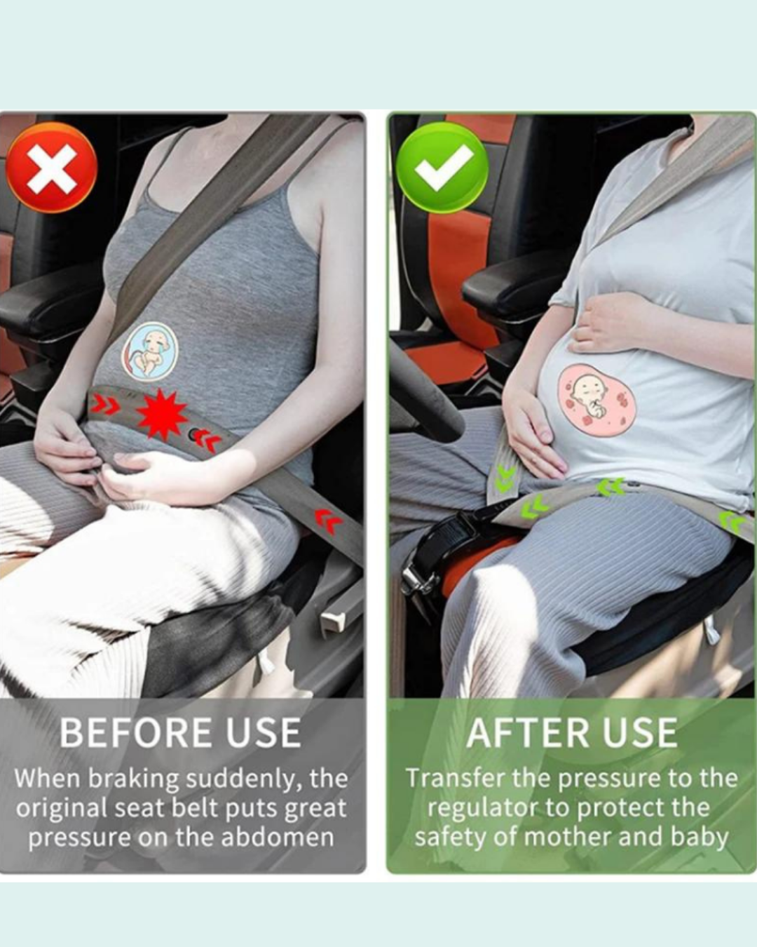  Pregnancy Car Seat Belt Adjuster – Prevent Pressure on The Belly While Driving - Image 9