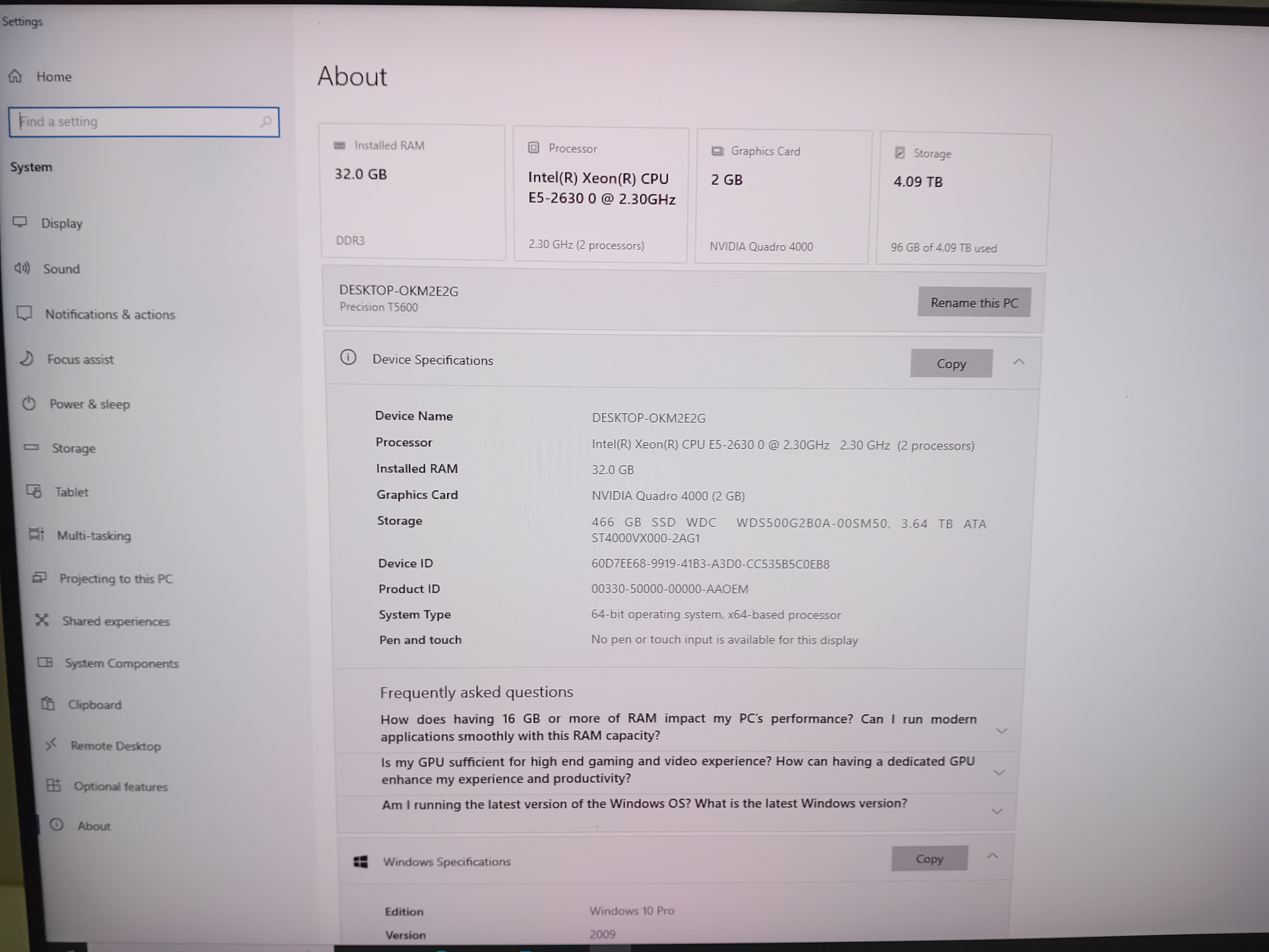 DELL T5600 DUAL PROCESSORS + DELL P2419H FRAMELES  MONITOR - 77490866 - Image 4