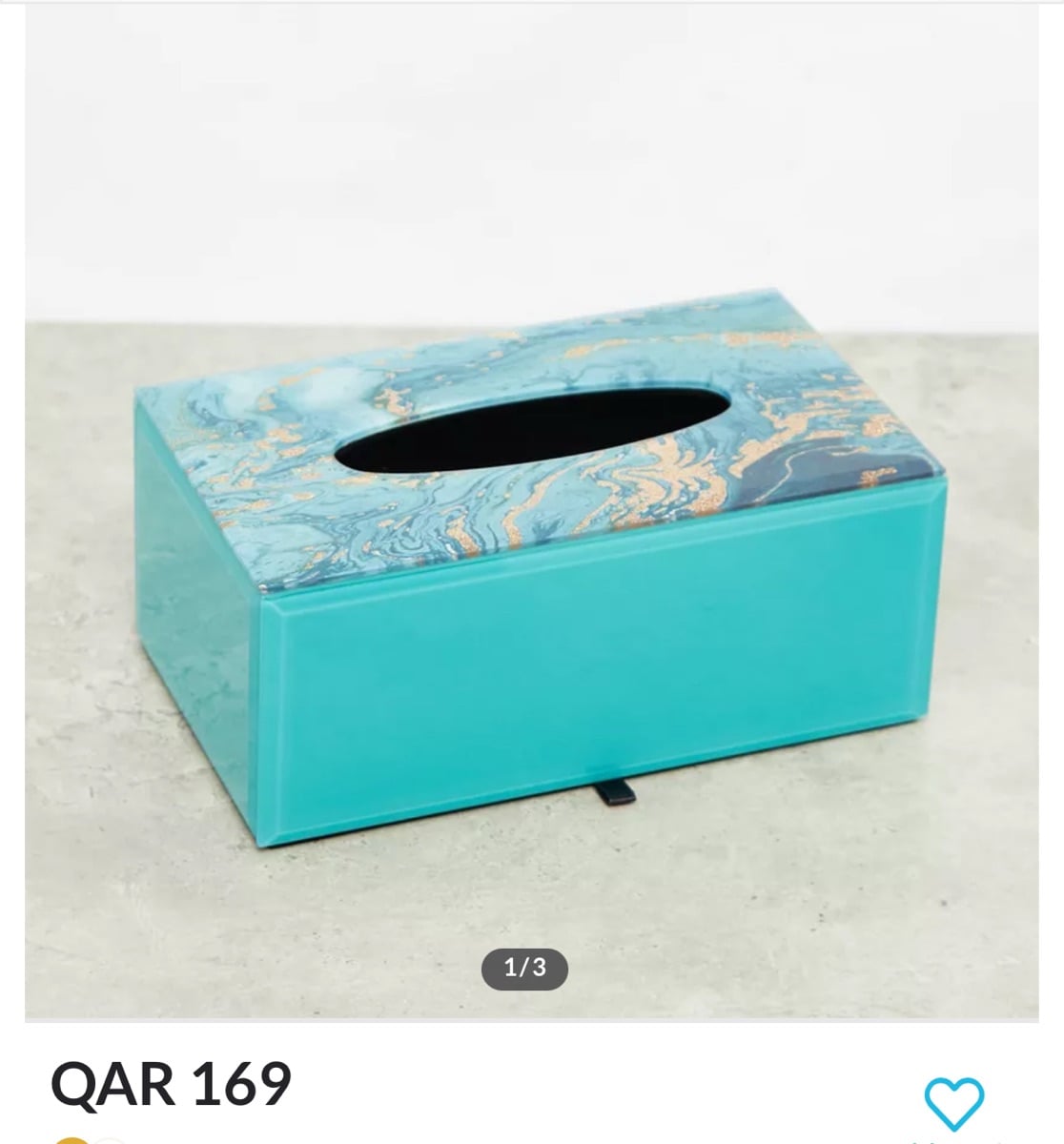 Marble Textured Tissue Box - Image 2