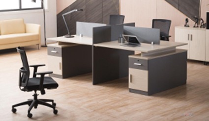 4 SEATER OFFICE WORKSTATION - Image 1