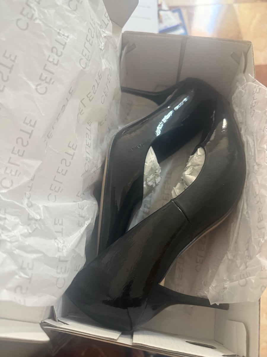 Celeste New Black Stiletto heel Pumps - Image 1
