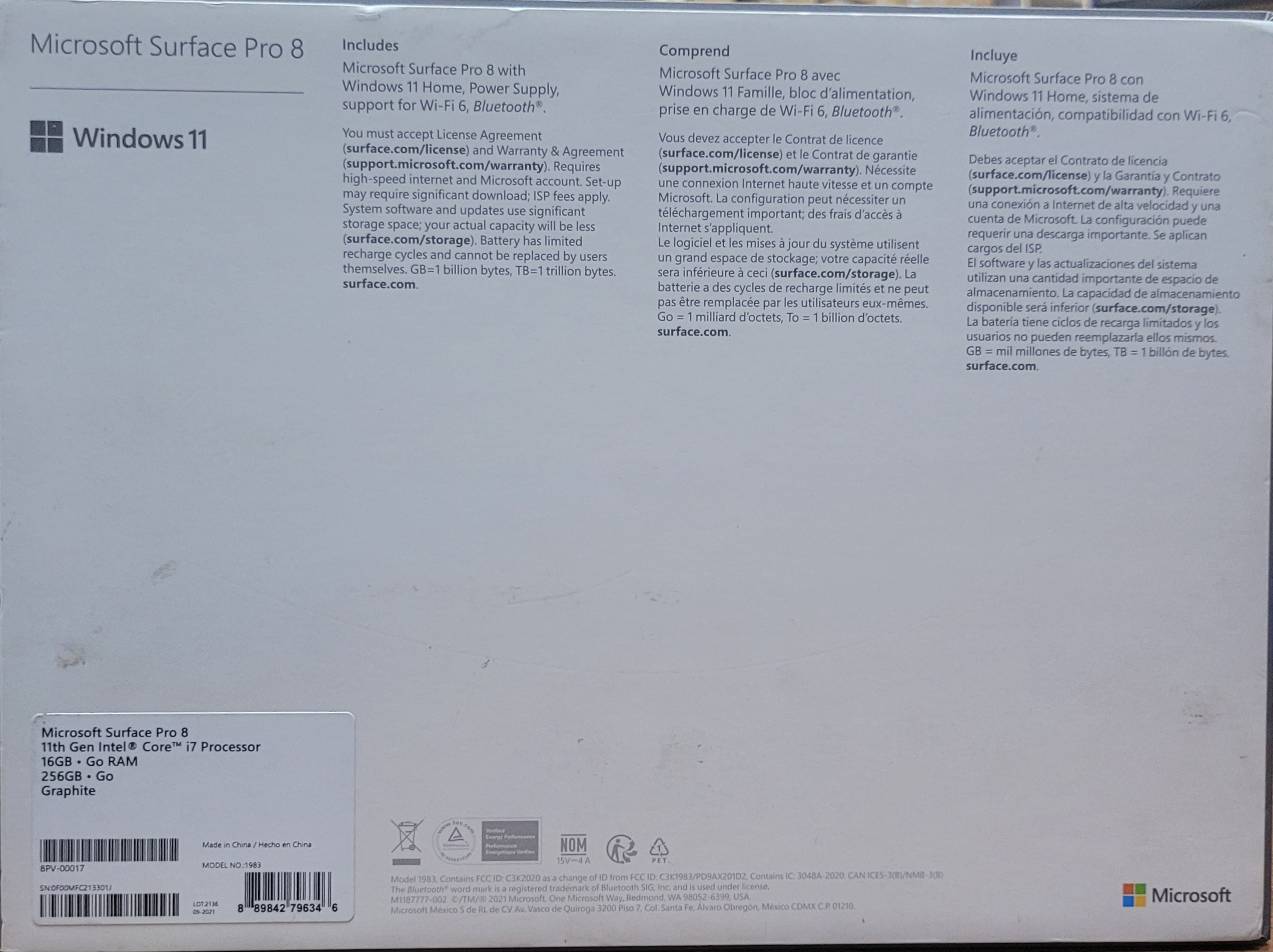 Surface pro 8 13 inch for sale - Image 1