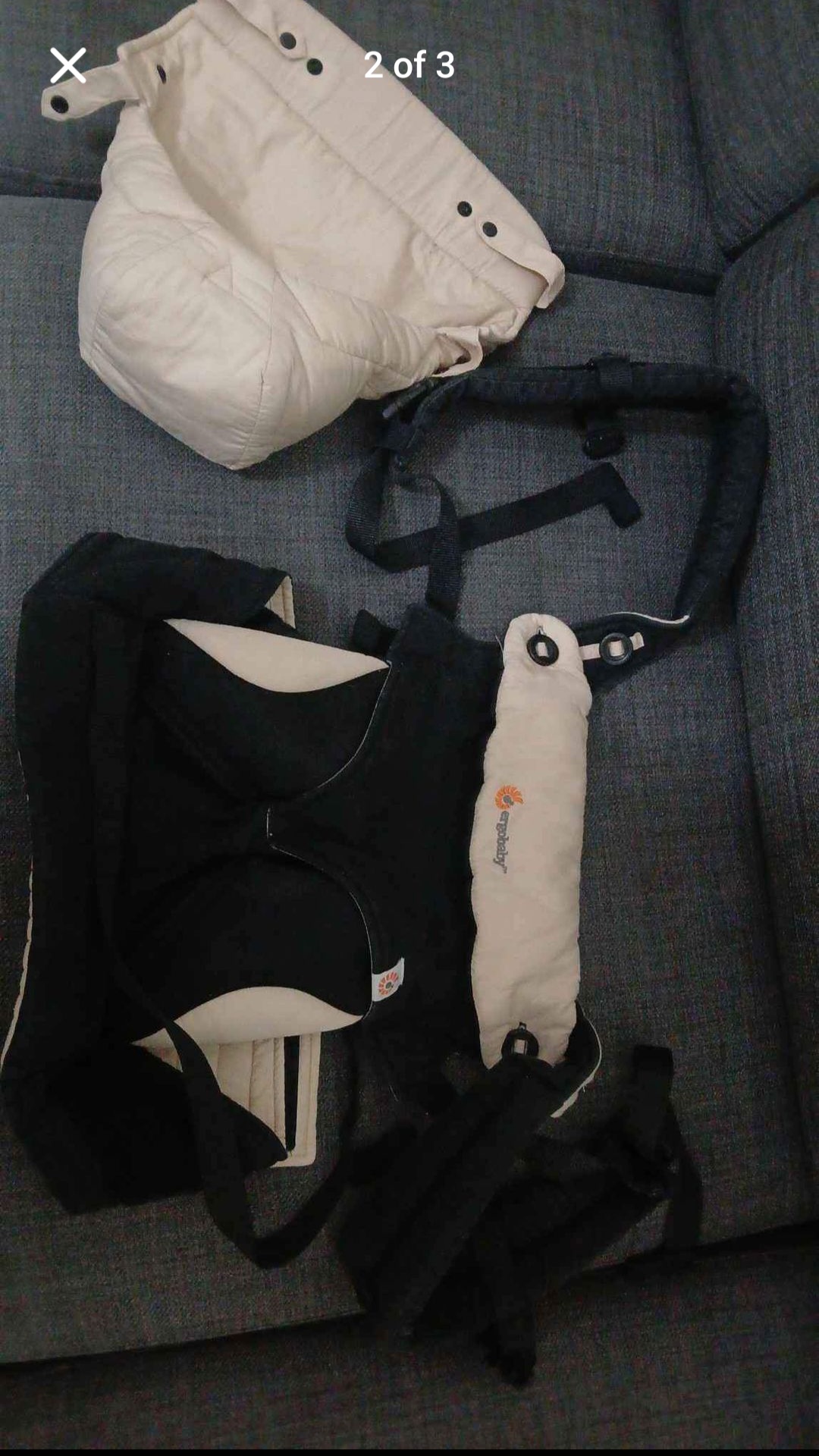 Ergobaby carrier with newborn insert  - Image 2