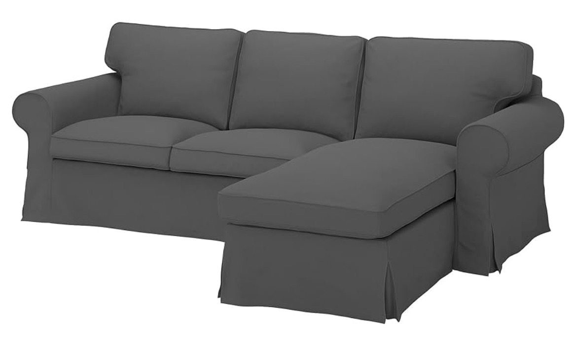 EKTORP Sofa with Chaise Longue - Image 1