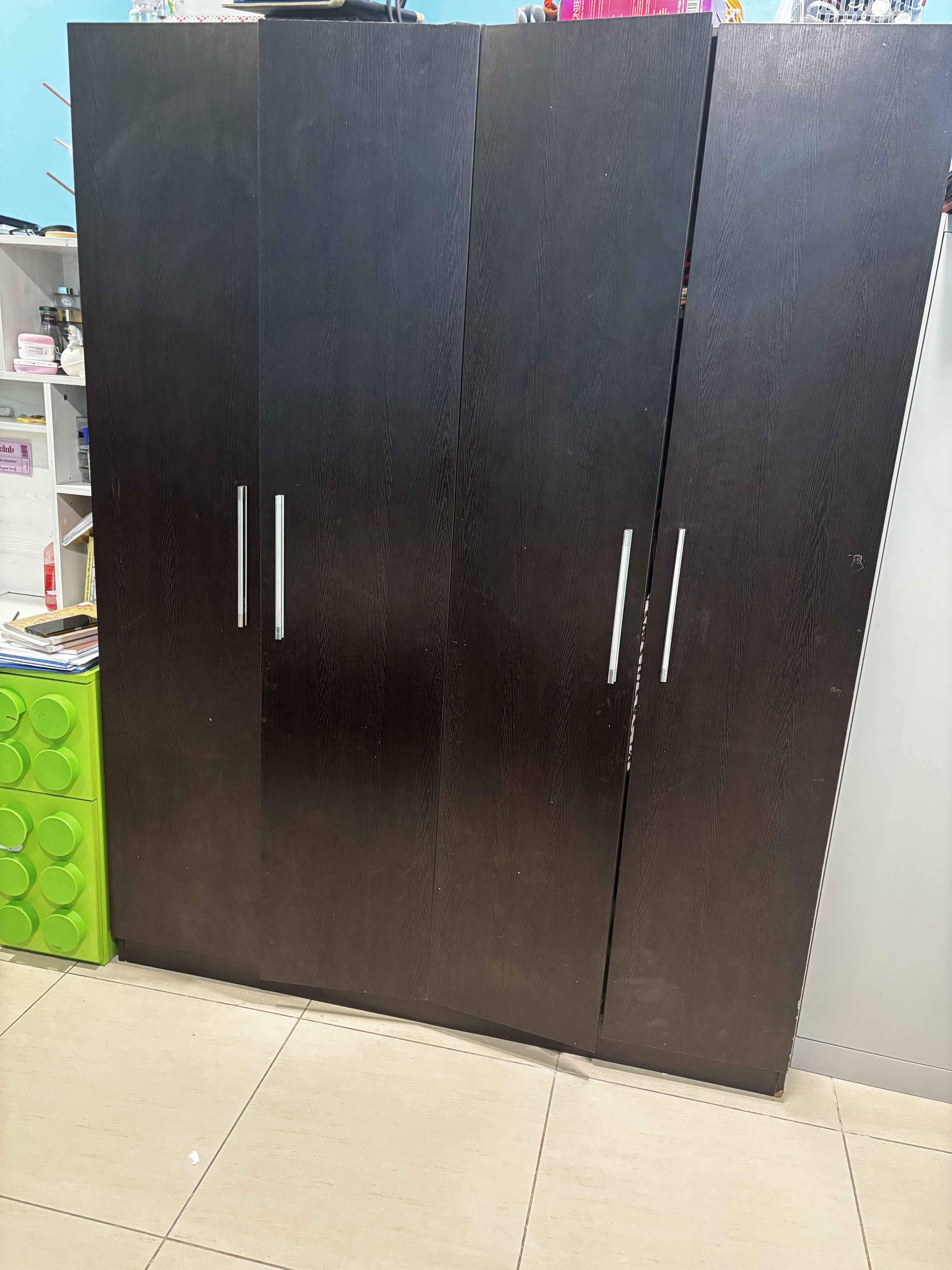 4 door cupboard wooden perfect for urgent sale - Image 2