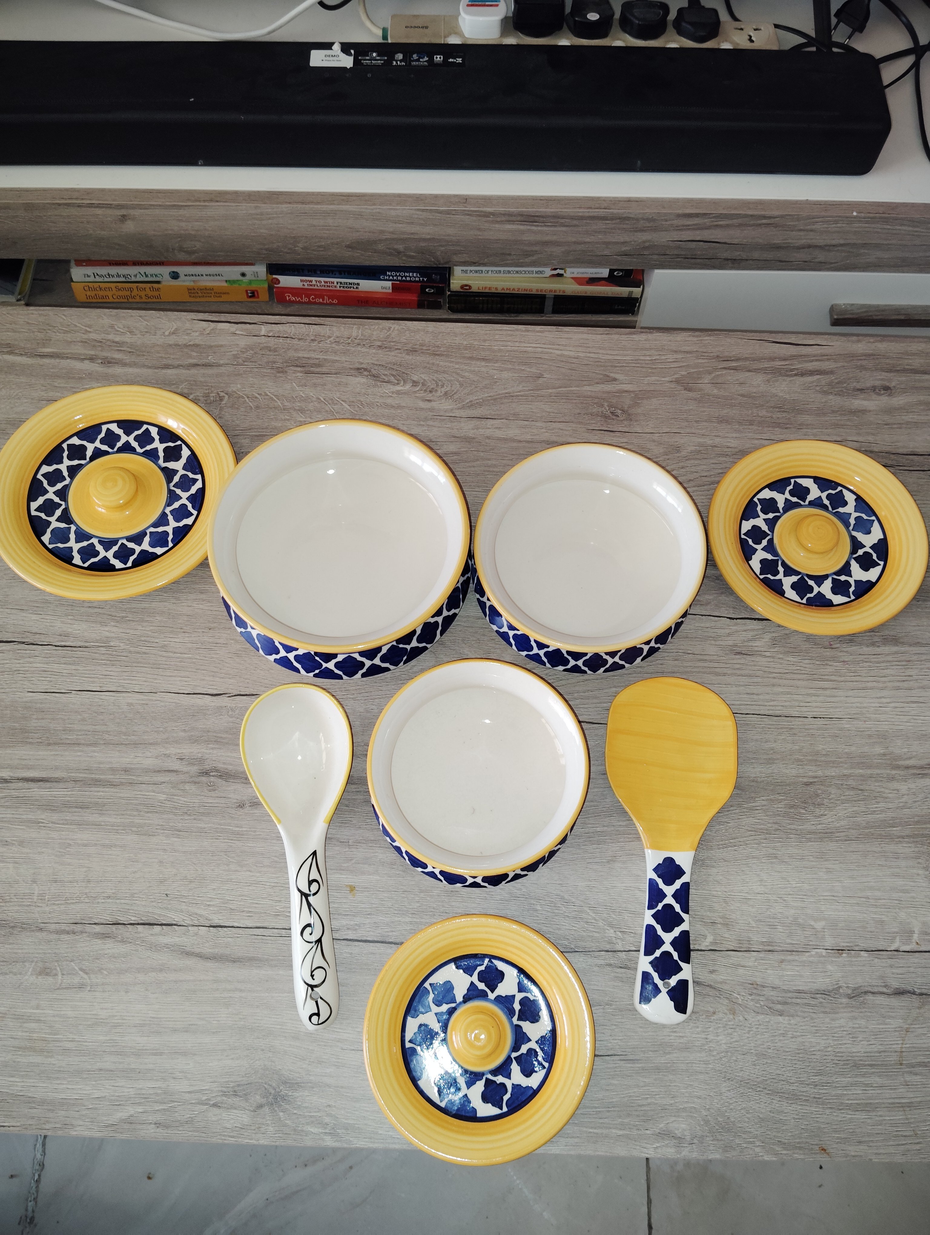 Ceremic crockery set with Ceremic spoons  - Image 3