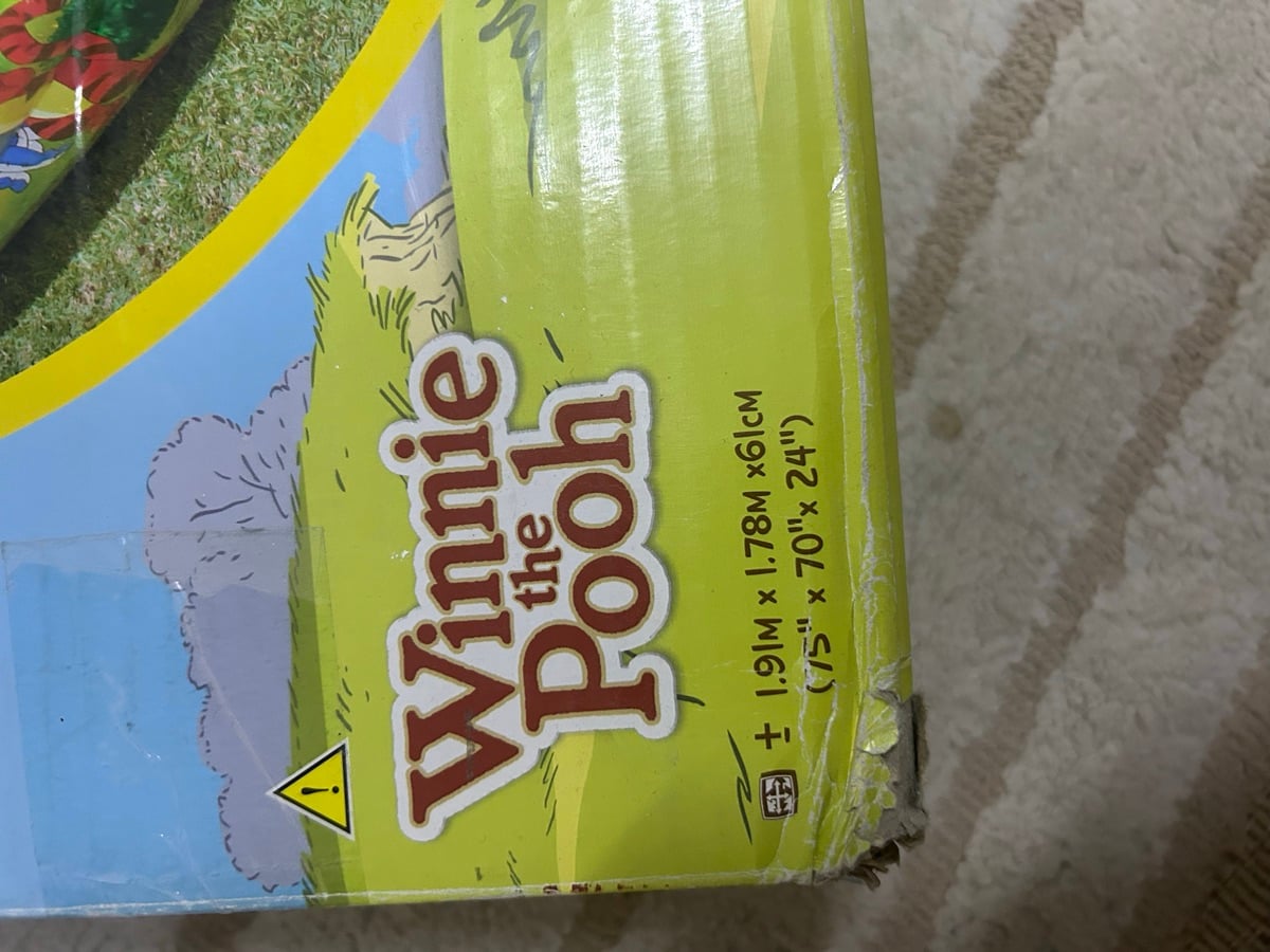For sale…  Winnie The Pooh Inflatable Pool + Intex Air pump - Image 3
