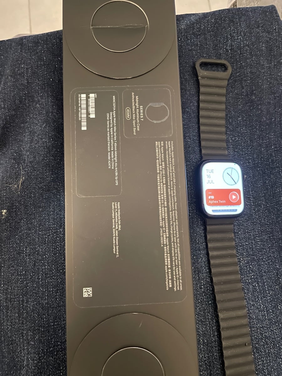 Apple Watch Series 7 45mm MN blue Nike edition - Image 3