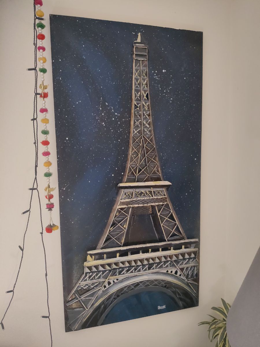 Metal art decor Eiffel tower - Image 1