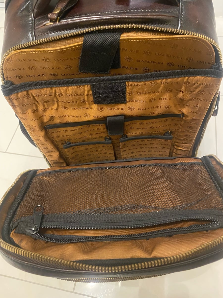 Leather backpack for men - Image 7