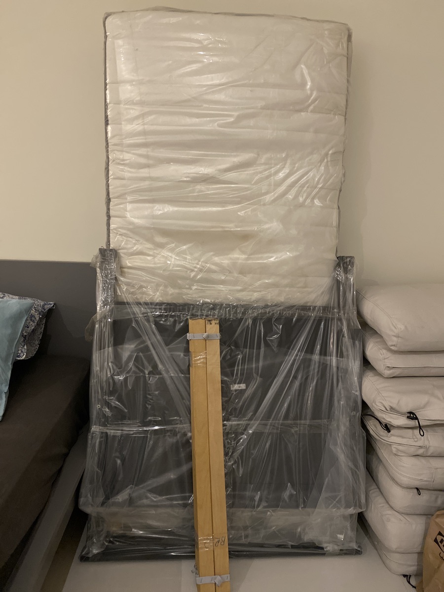 Used IKEA Arm Chair and Bed (frame+mattress). - Image 2