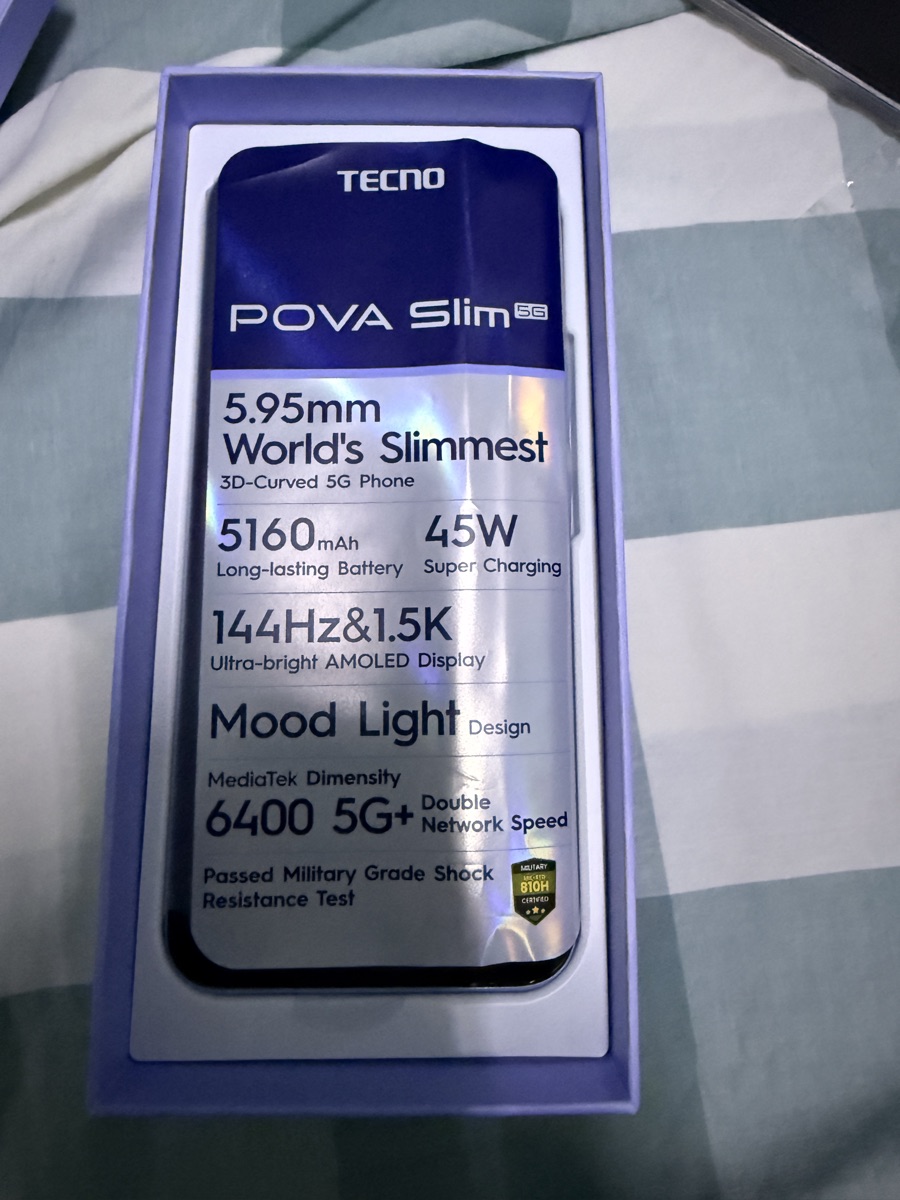 Tecno Pova Slim 5G brand new Condition - Image 3