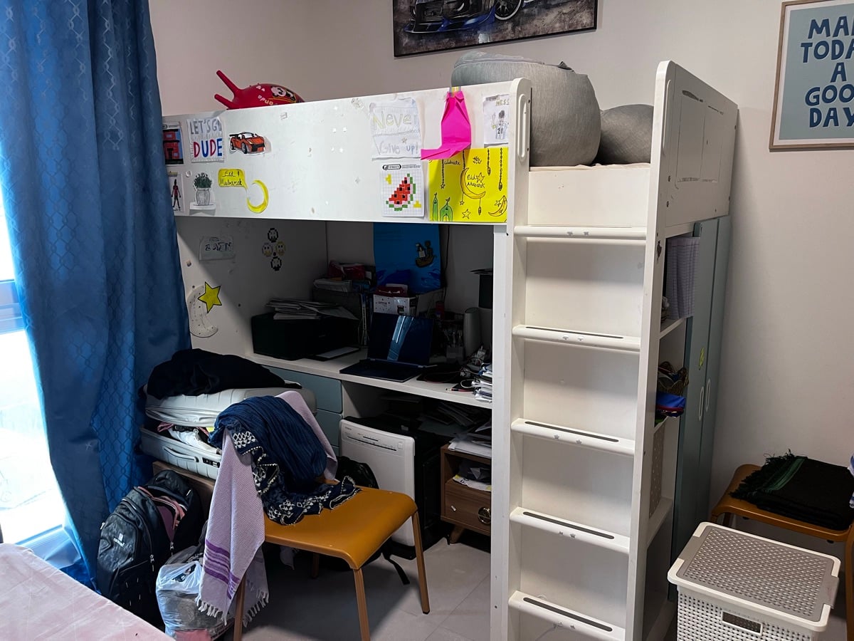 IKEA Kids Bunker Bed with Cabinet and Desk and Ladder - Image 2