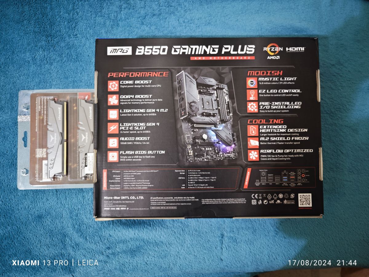 MSI mpg B550 Gaming Plus AMA 4 socket - Image 2