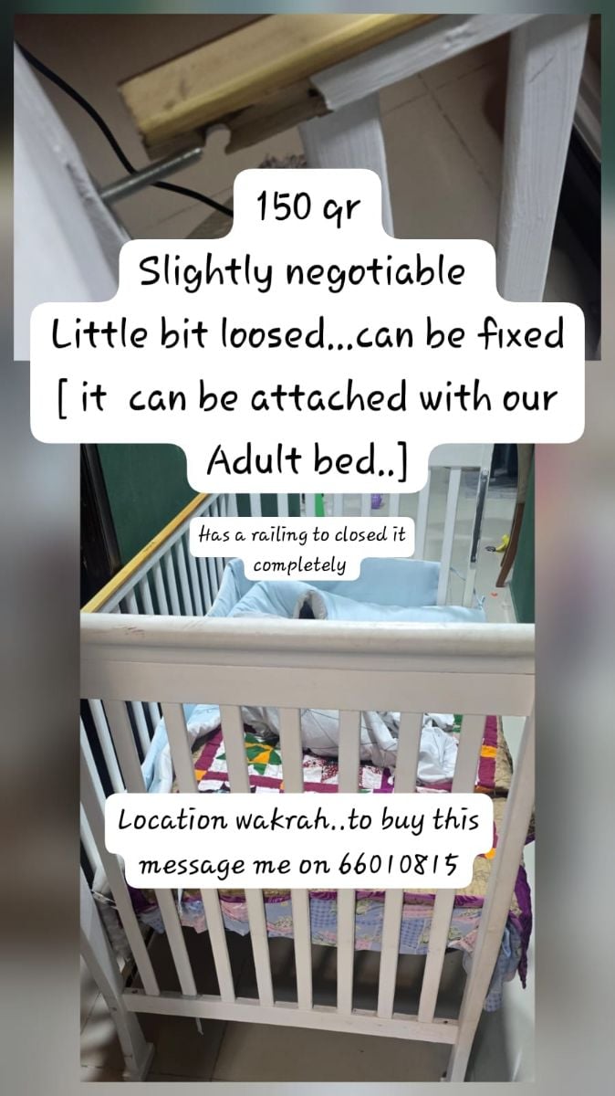 Baby crib ...can be attached with adult bed - Image 1