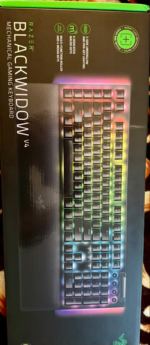 Razer BlackWidow V4 Mechanical Gaming Keyboard – Brand New (Sealed) - Image 1