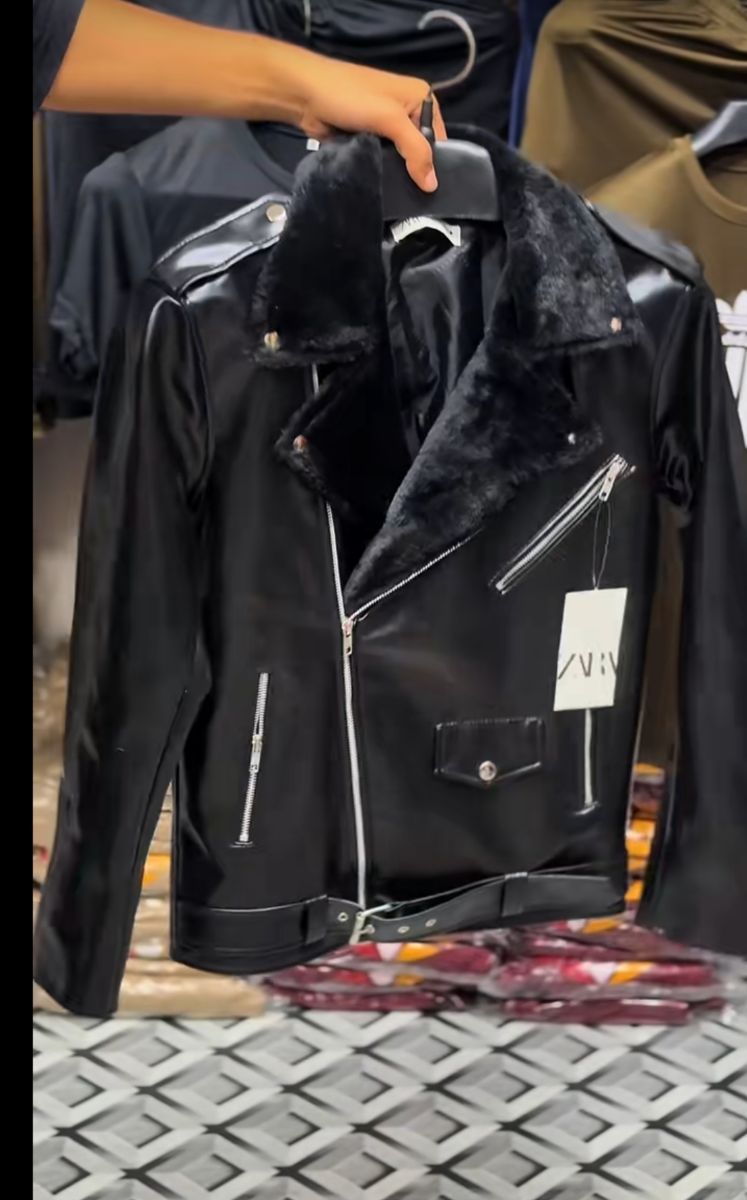 Biker Jacket  For sale "جاكيت بايكر للبيع" - Image 2