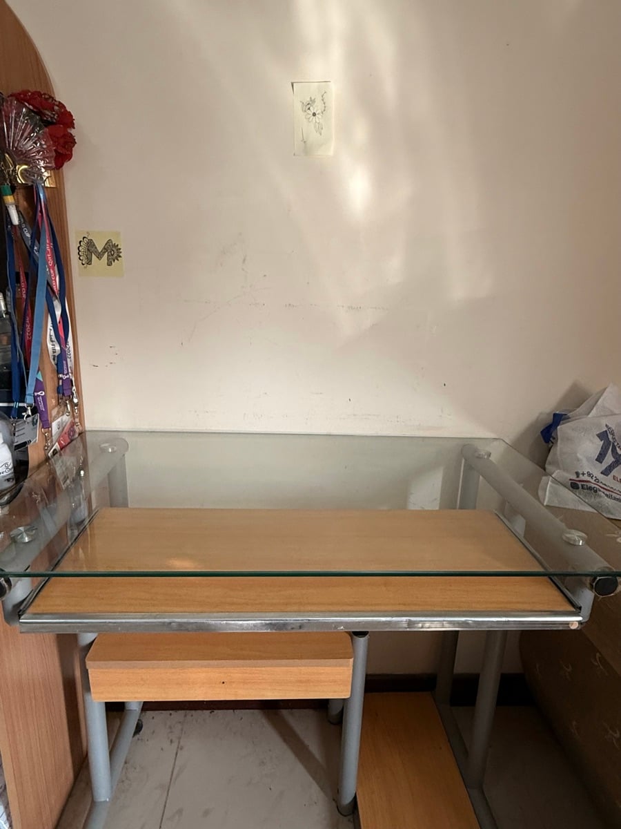 Minimalistic Wood embossed study table by Home centre - Image 2
