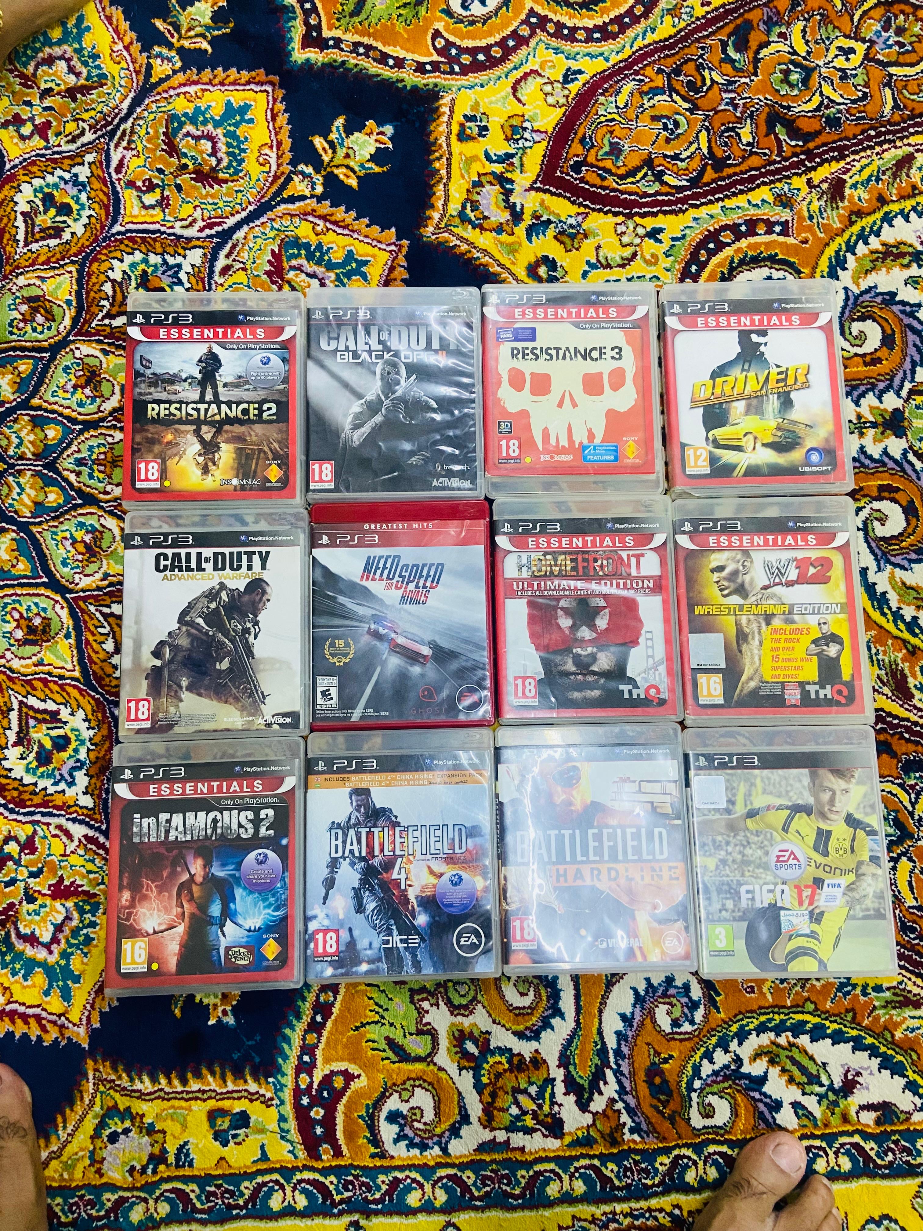 PlayStation 3 with 2 joystick n 12 games - Image 1