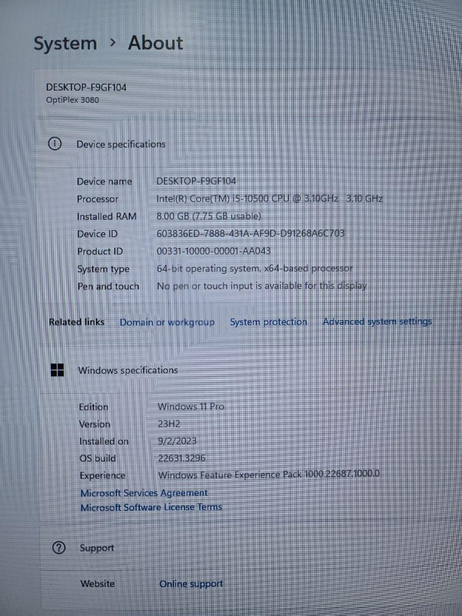 Dell opt 3080 mid-tower i5-10gen(4.30ghz) 1tb ssd - Image 6