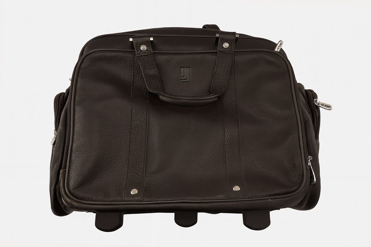 Pure leather office bag/trolley by Jafferjees Pakistan - Image 6